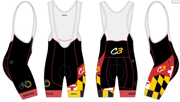 Squad One Bib-Short Men's - C3 Chesapeake Cycling Club