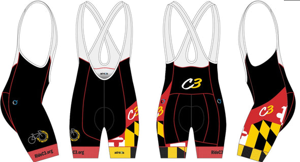 Squad One Bib-Short Women's - C3 Chesapeake Cycling Club