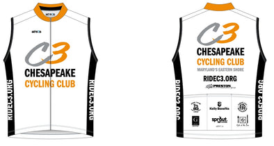 Squad One Sleeveless Jersey Mens - C3 Chesapeake Cycling Club