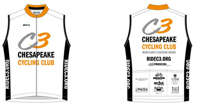 Squad One Sleeveless Jersey Mens - C3 Chesapeake Cycling Club