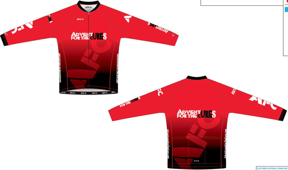Split Zero Thermal Long Sleeve Jersey Men's - Adventures for the Cure