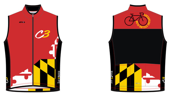 Elements Wind-Rain Vest Men's  - C3 Chesapeake Cycling Club