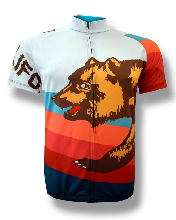 Men's California Dreaming Themed Cycling Jersey